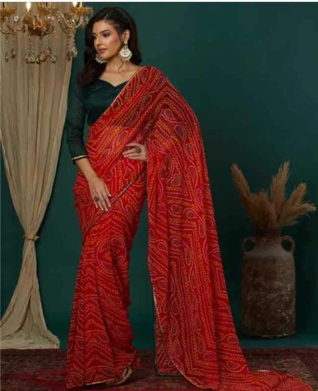 YNF Wholesale Georgette Fancy Sarees  | Surat Manufacturer