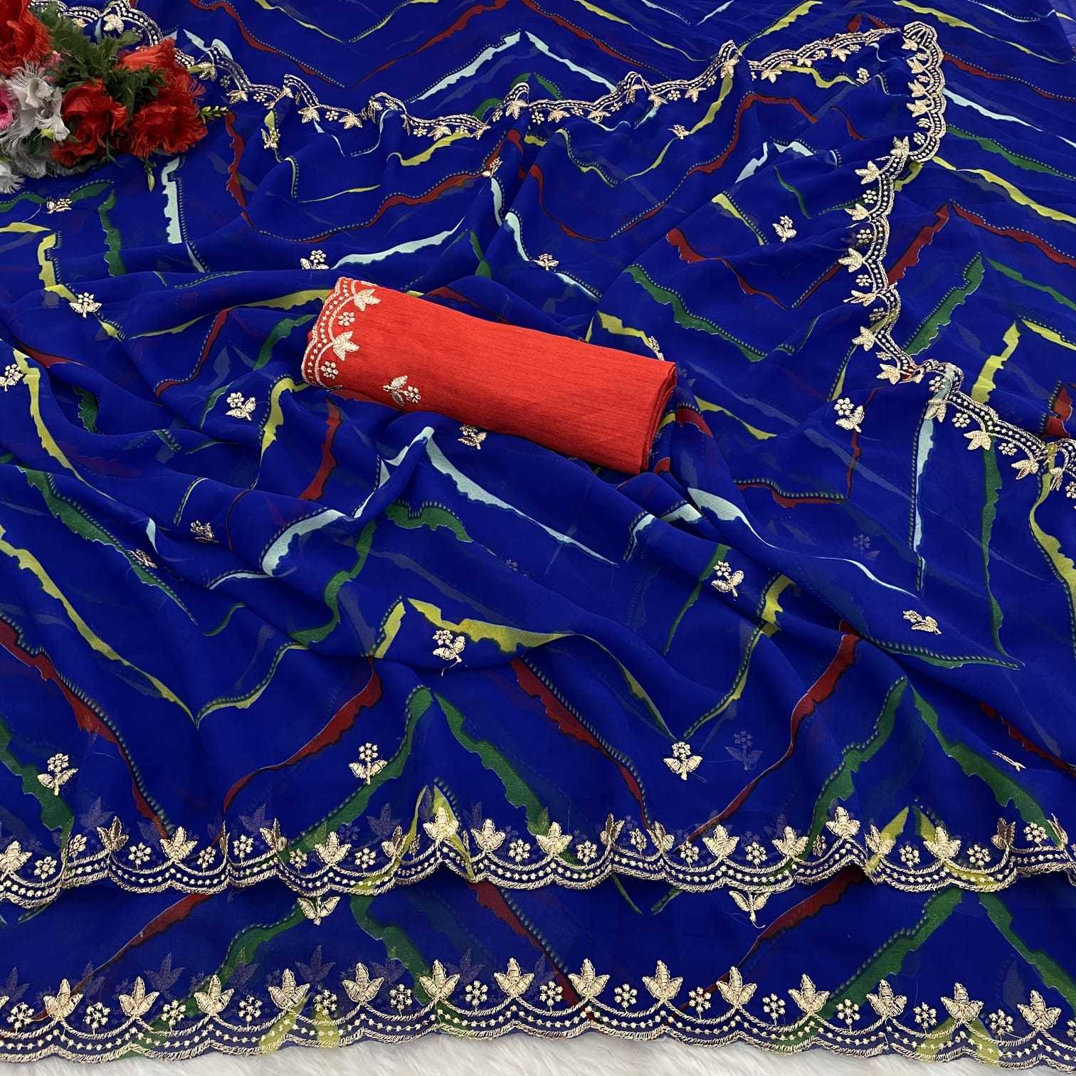 YNF Wholesale Georgette Georgette Sarees  | Surat Manufacturer