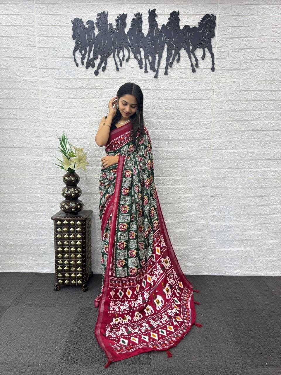 YNF Wholesale Cotton Hand Work Sarees  | Surat Manufacturer