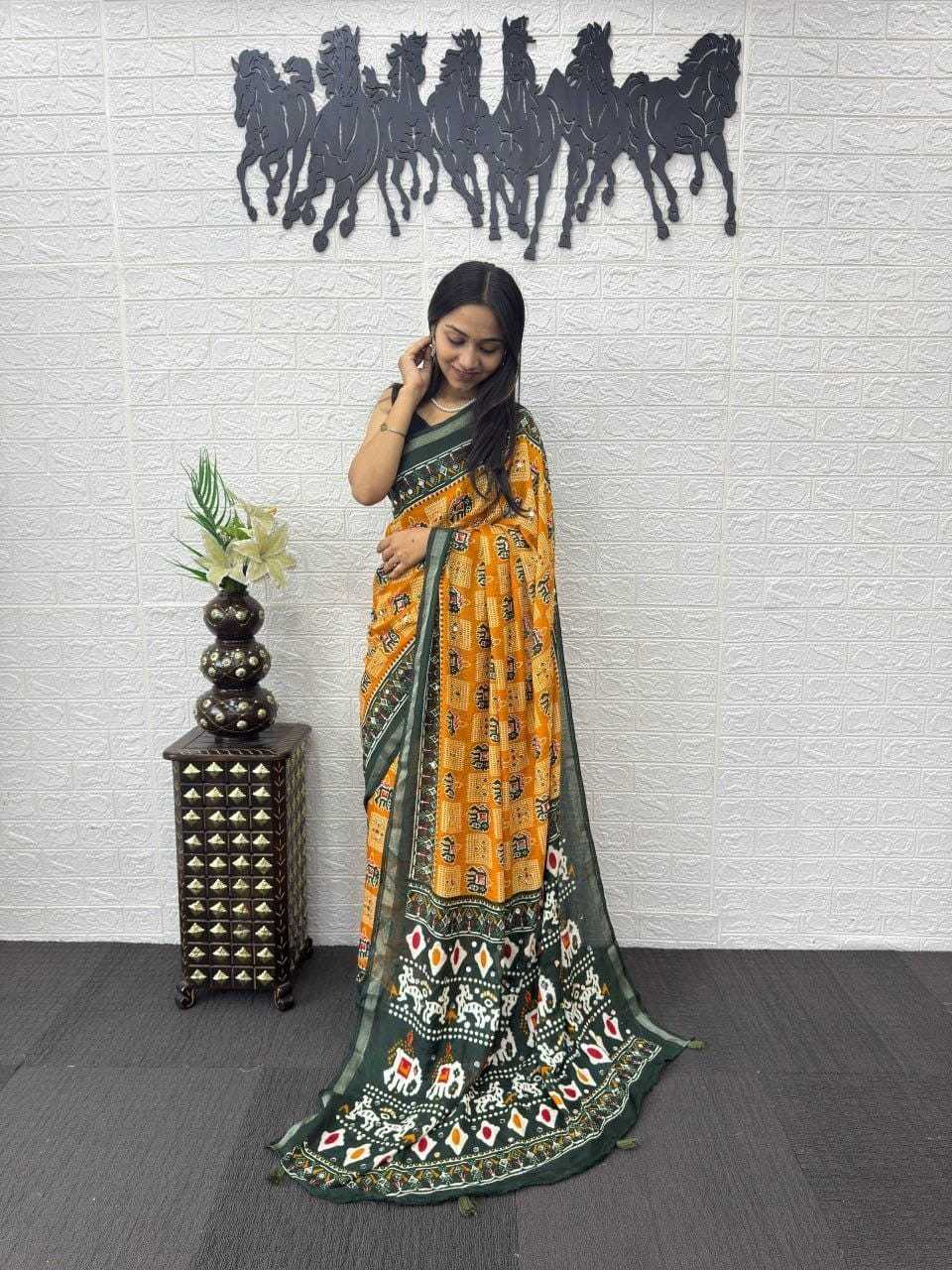 YNF Wholesale Cotton Hand Work Sarees  | Surat Manufacturer