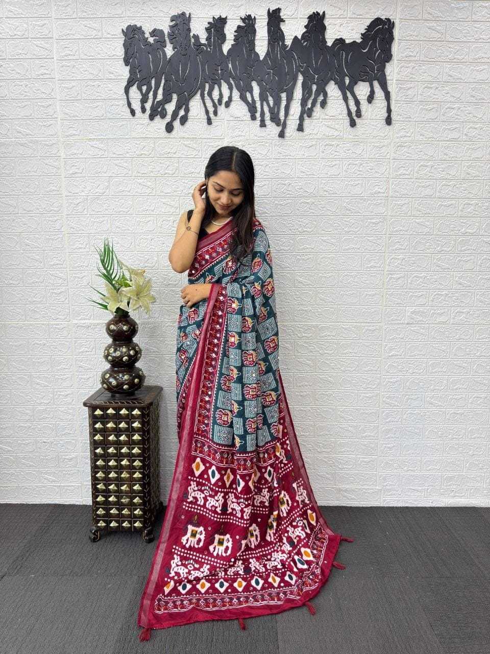 YNF Wholesale Cotton Hand Work Sarees  | Surat Manufacturer