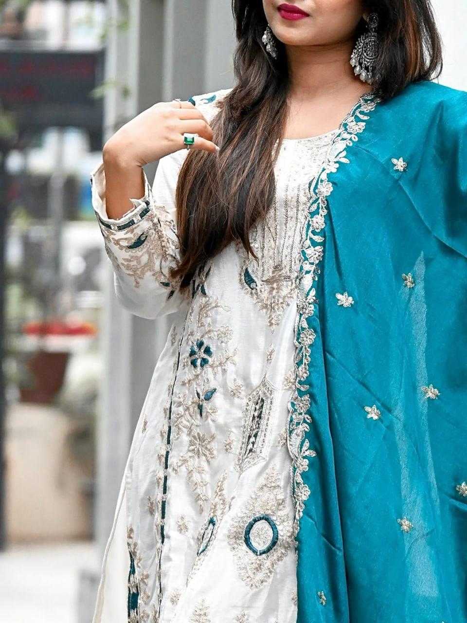 YNF Wholesale Chinon Silk Embroidery Suits  | Surat Manufacturer