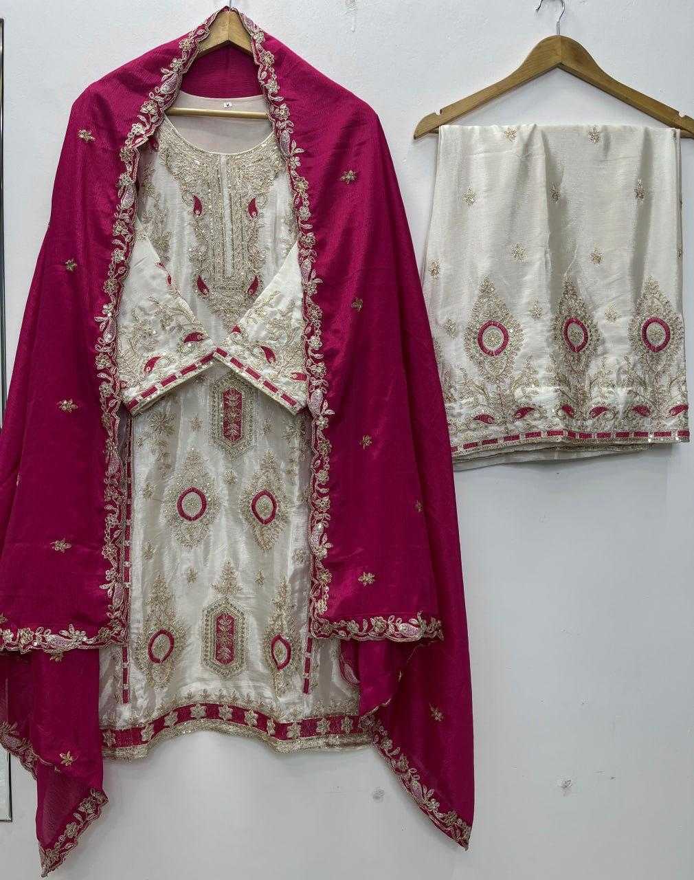 YNF Wholesale Chinon Silk Embroidery Suits  | Surat Manufacturer