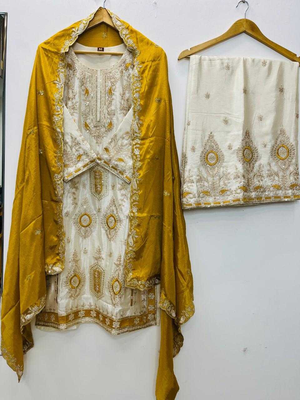 YNF Wholesale Chinon Silk Embroidery Suits  | Surat Manufacturer