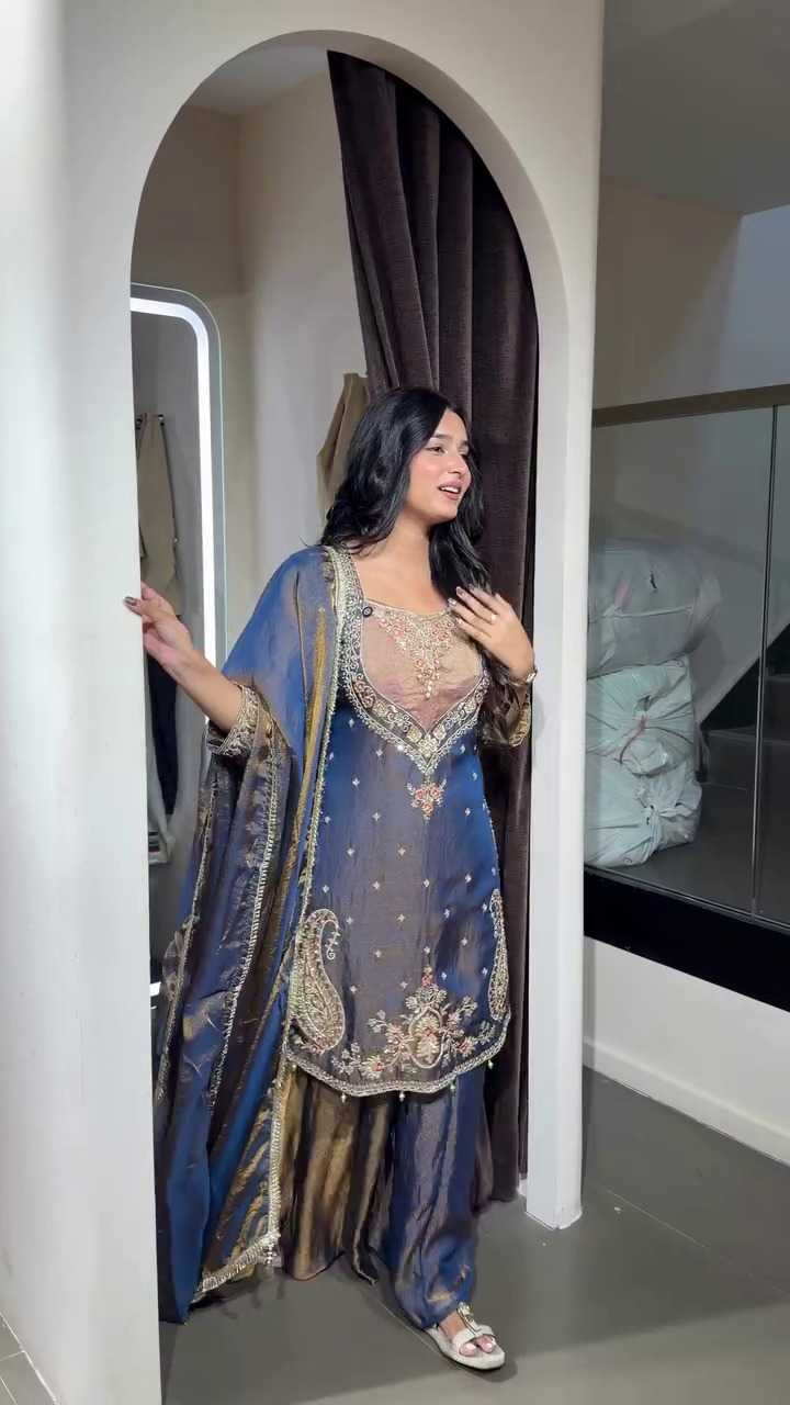 YNF Wholesale Dull Moss Embroidery Suits  | Surat Manufacturer