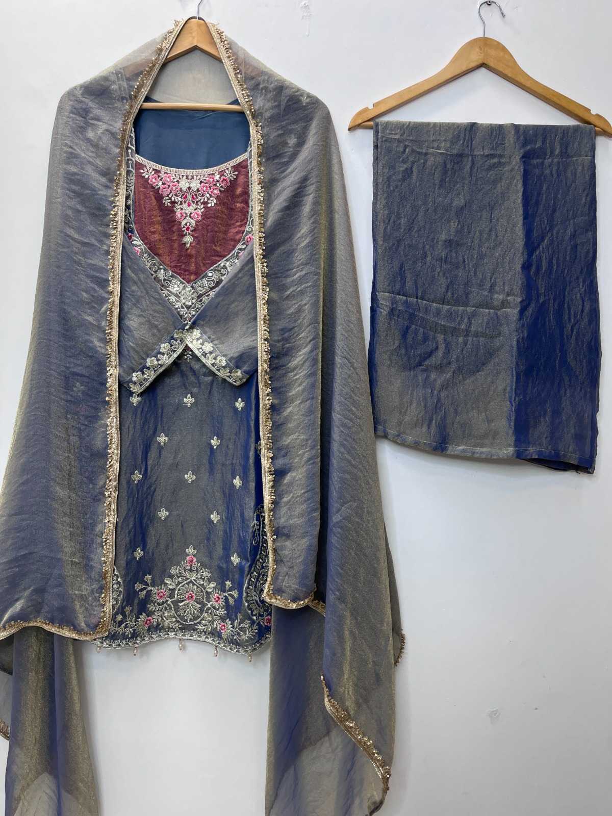 YNF Wholesale Dull Moss Embroidery Suits  | Surat Manufacturer