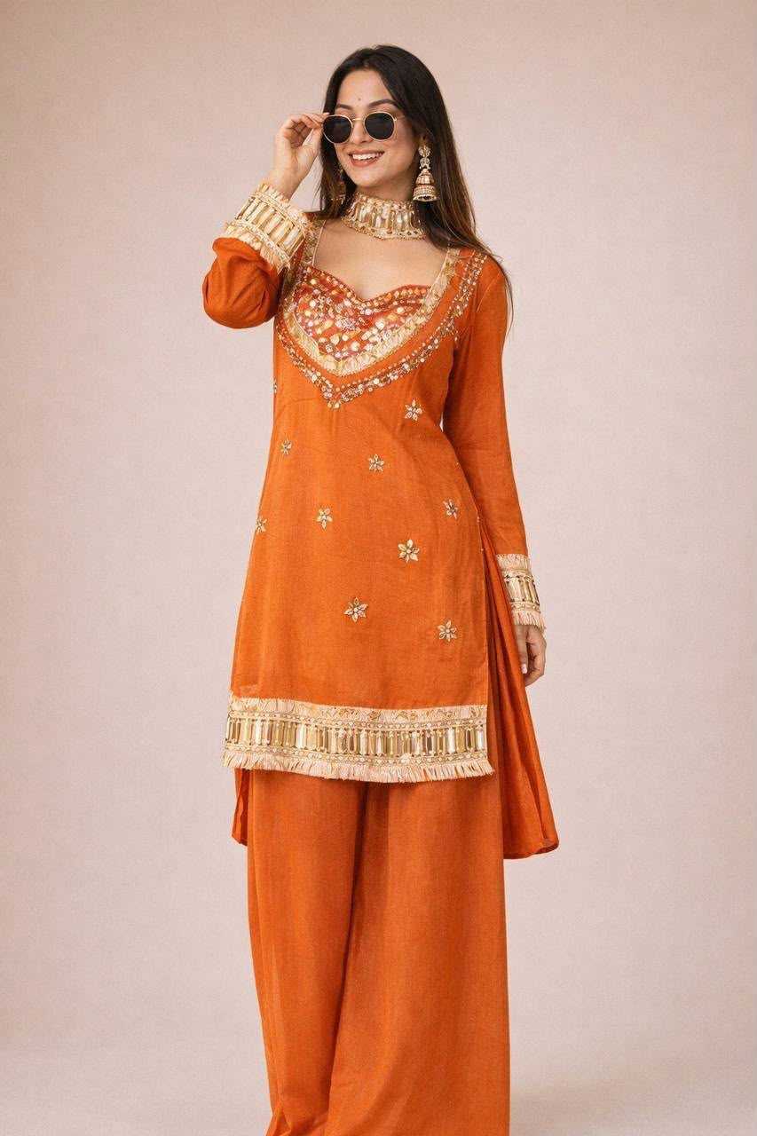 YNF Wholesale Silk Palazzo Suit  | Surat Manufacturer