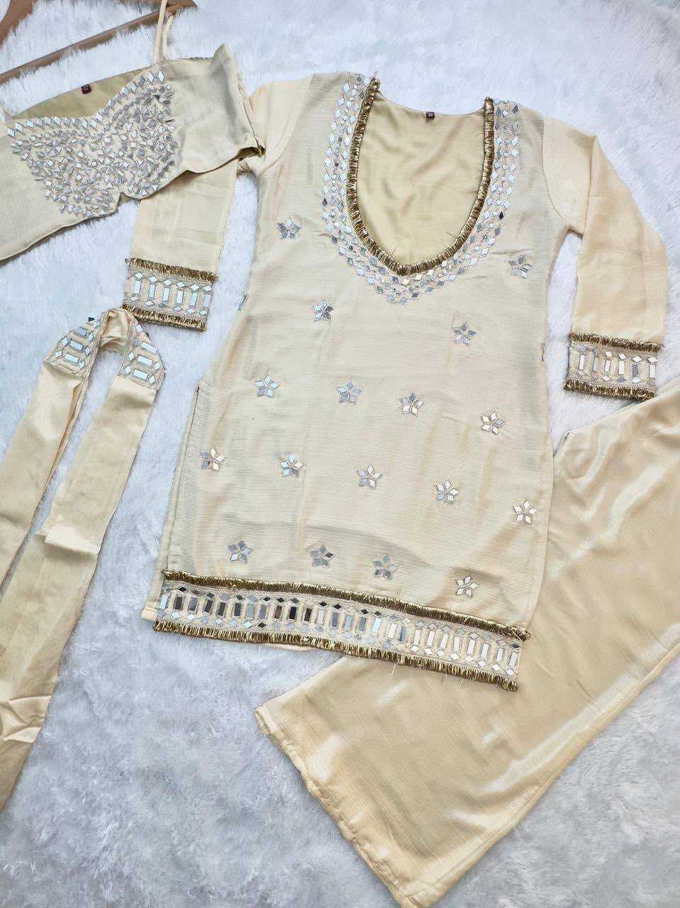 YNF Wholesale Silk Palazzo Suit  | Surat Manufacturer