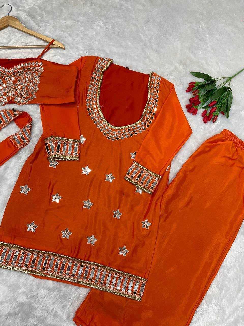 YNF Wholesale Silk Palazzo Suit  | Surat Manufacturer