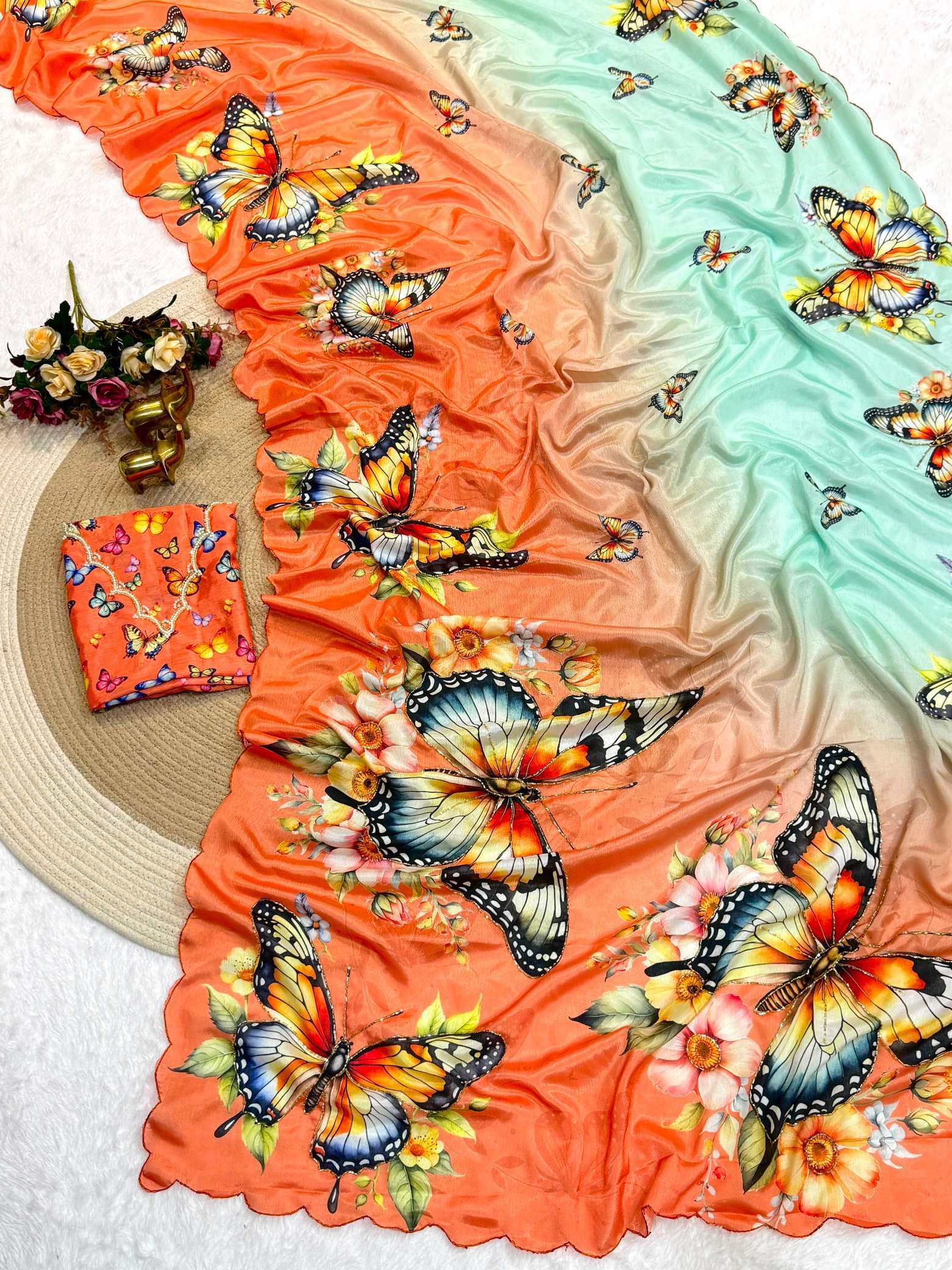 YNF Wholesale Chinon Silk Soft Silk Sarees KESH187 Agamya | Surat Manufacturer