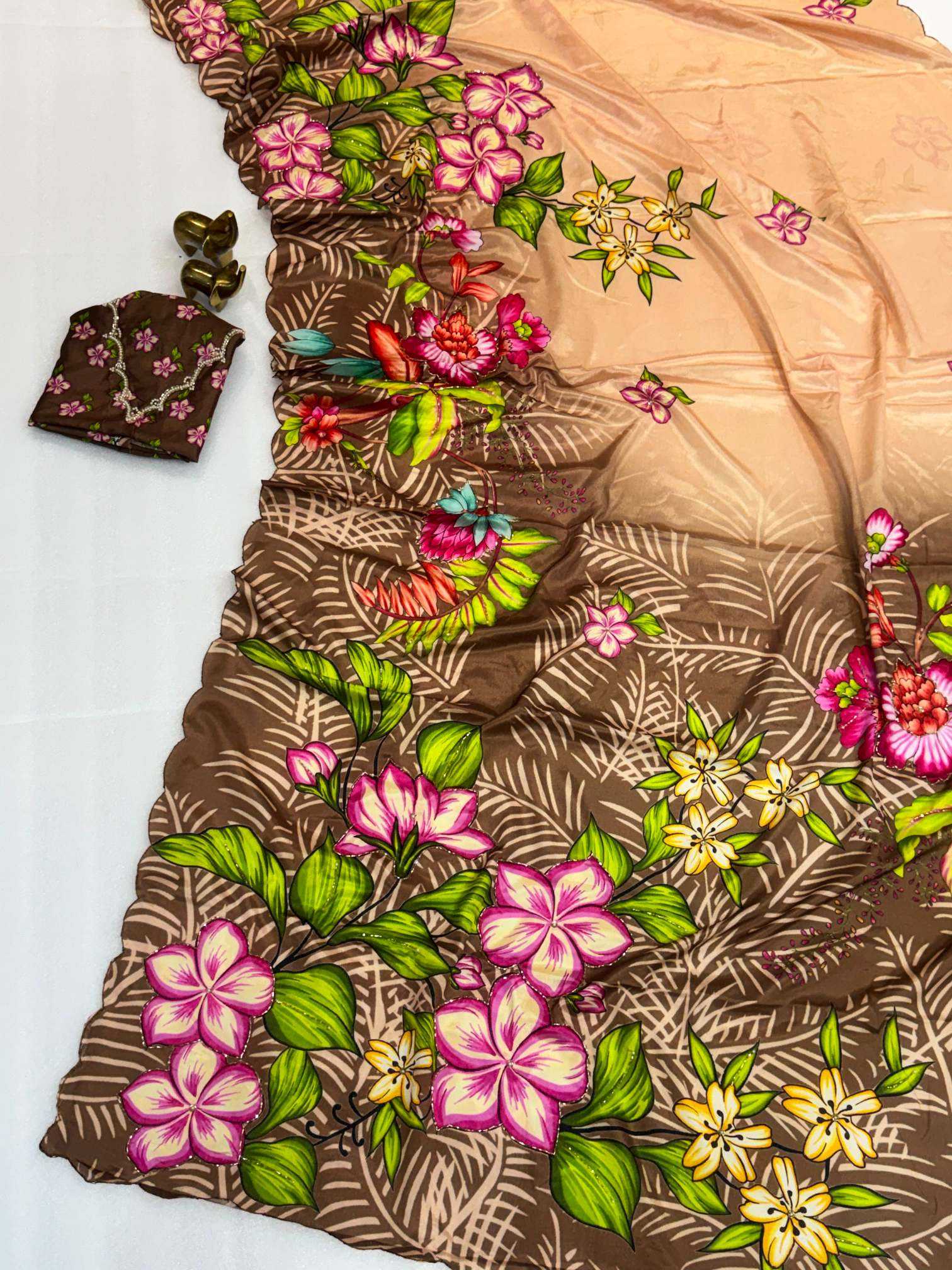 YNF Wholesale Chinon Silk Soft Silk Sarees KESH187 Archana | Surat Manufacturer