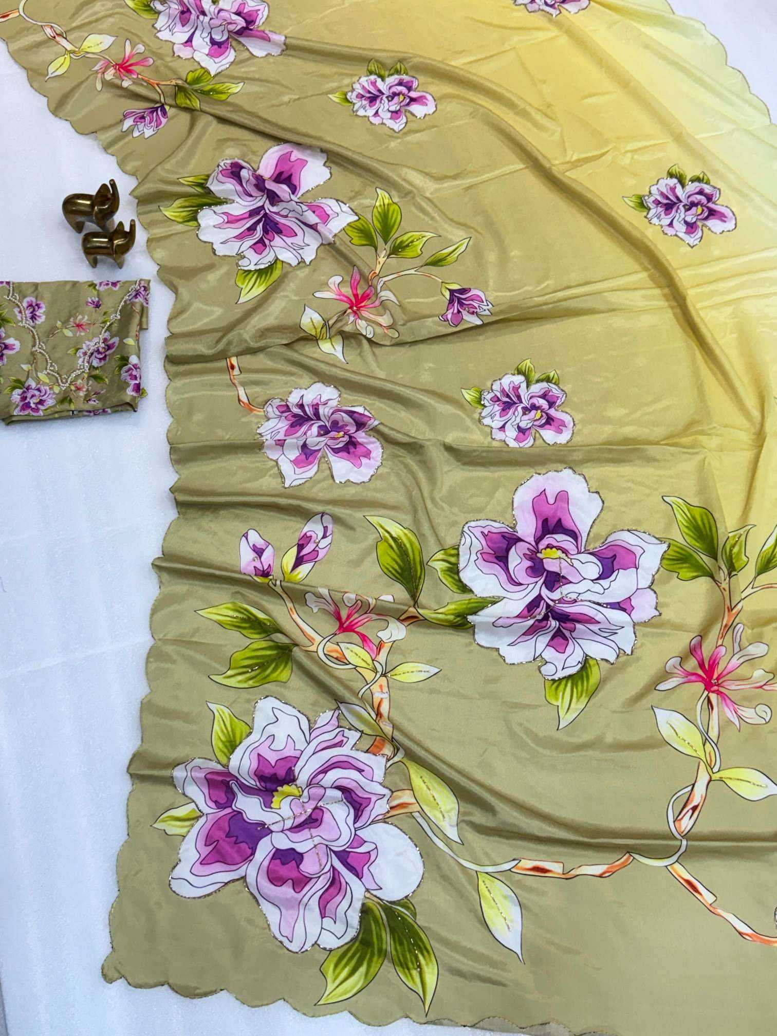 YNF Wholesale Chinon Silk Soft Silk Sarees KESH187 Archana | Surat Manufacturer