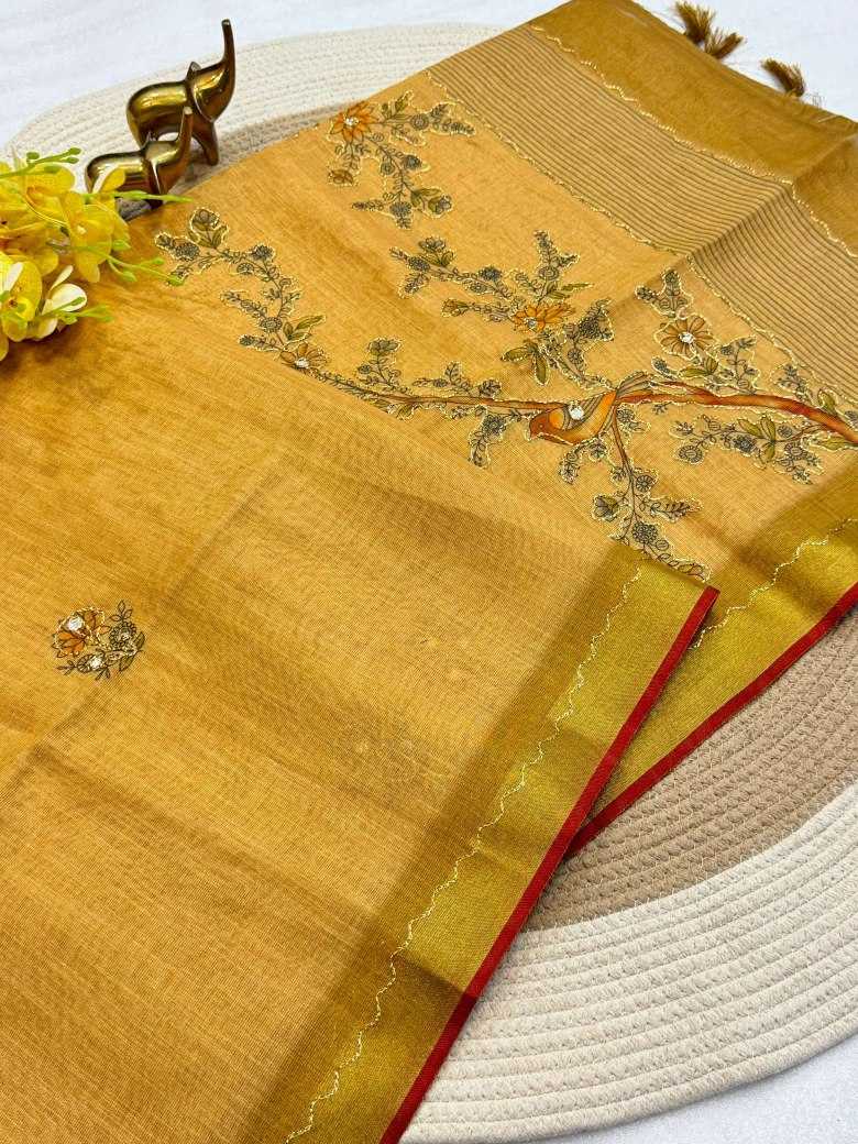 YNF Wholesale Linen Zari Border Sarees KESH187 Avika | Surat Manufacturer