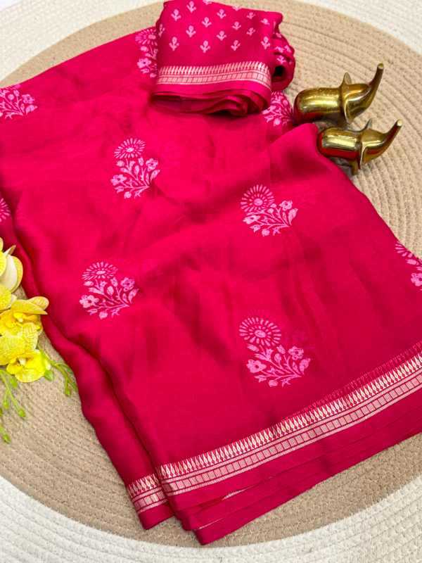 YNF Wholesale Georgette Printed Sarees  | Surat Manufacturer