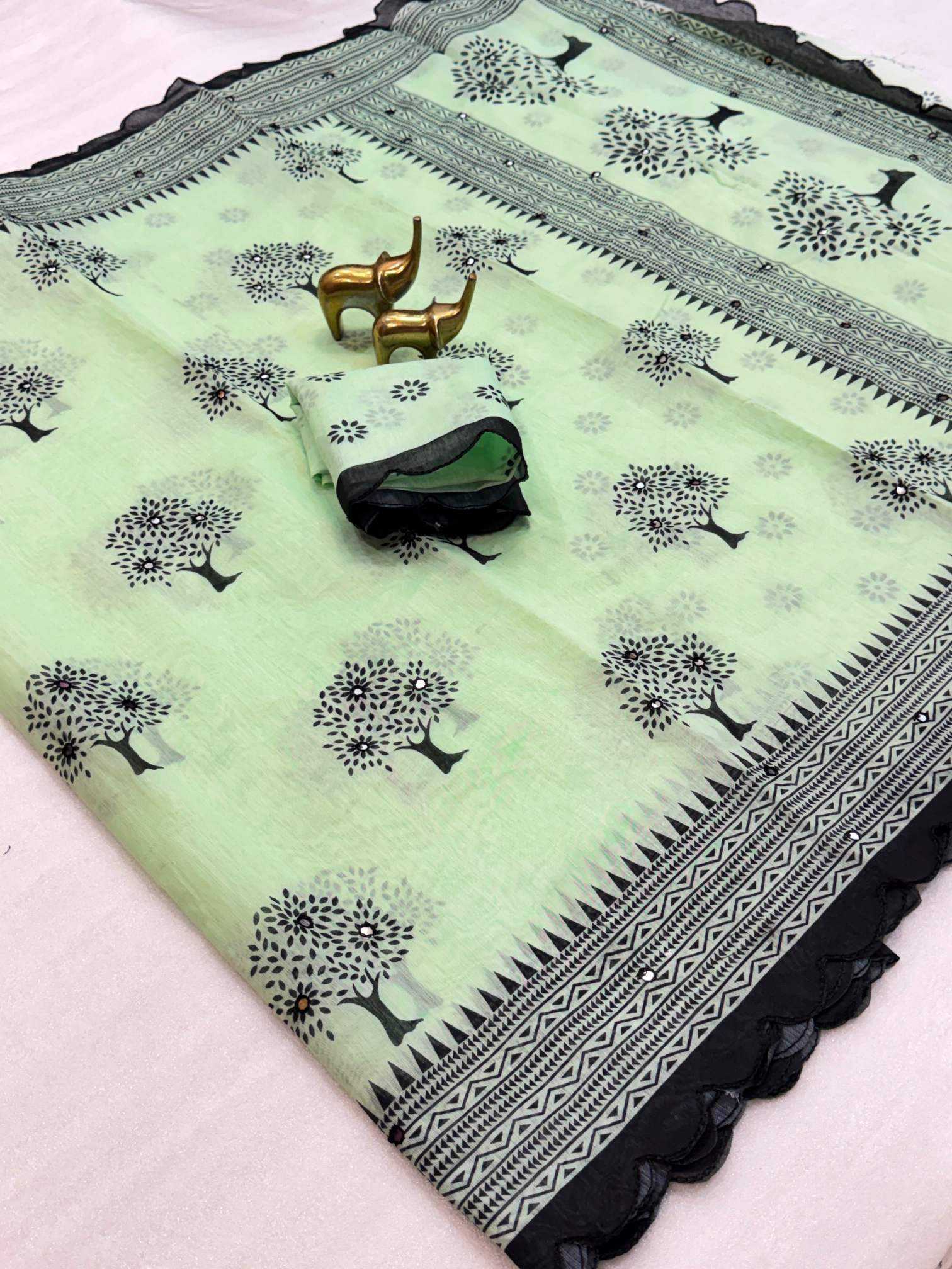 YNF Wholesale Chanderi Cotton Printed Sarees KESH187 Balika Vadhu | Surat Manufacturer