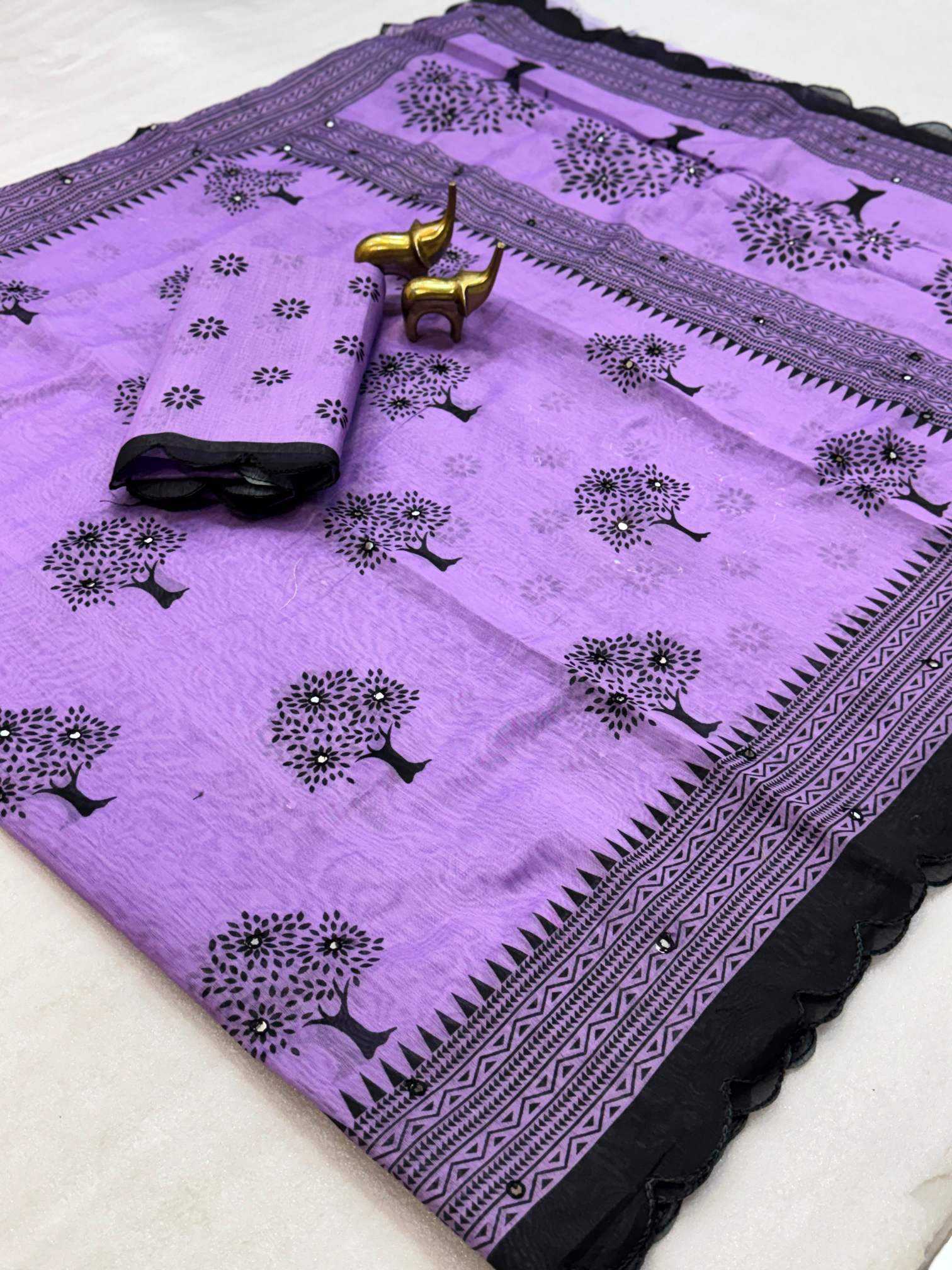 YNF Wholesale Chanderi Cotton Printed Sarees KESH187 Balika Vadhu | Surat Manufacturer