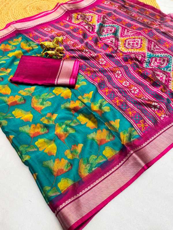 YNF Wholesale Dola Silk Floral Sarees  | Surat Manufacturer