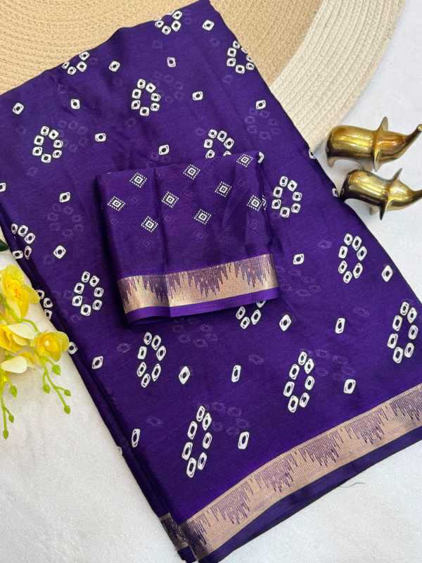 YNF Wholesale Chinon Silk Printed Sarees  | Surat Manufacturer