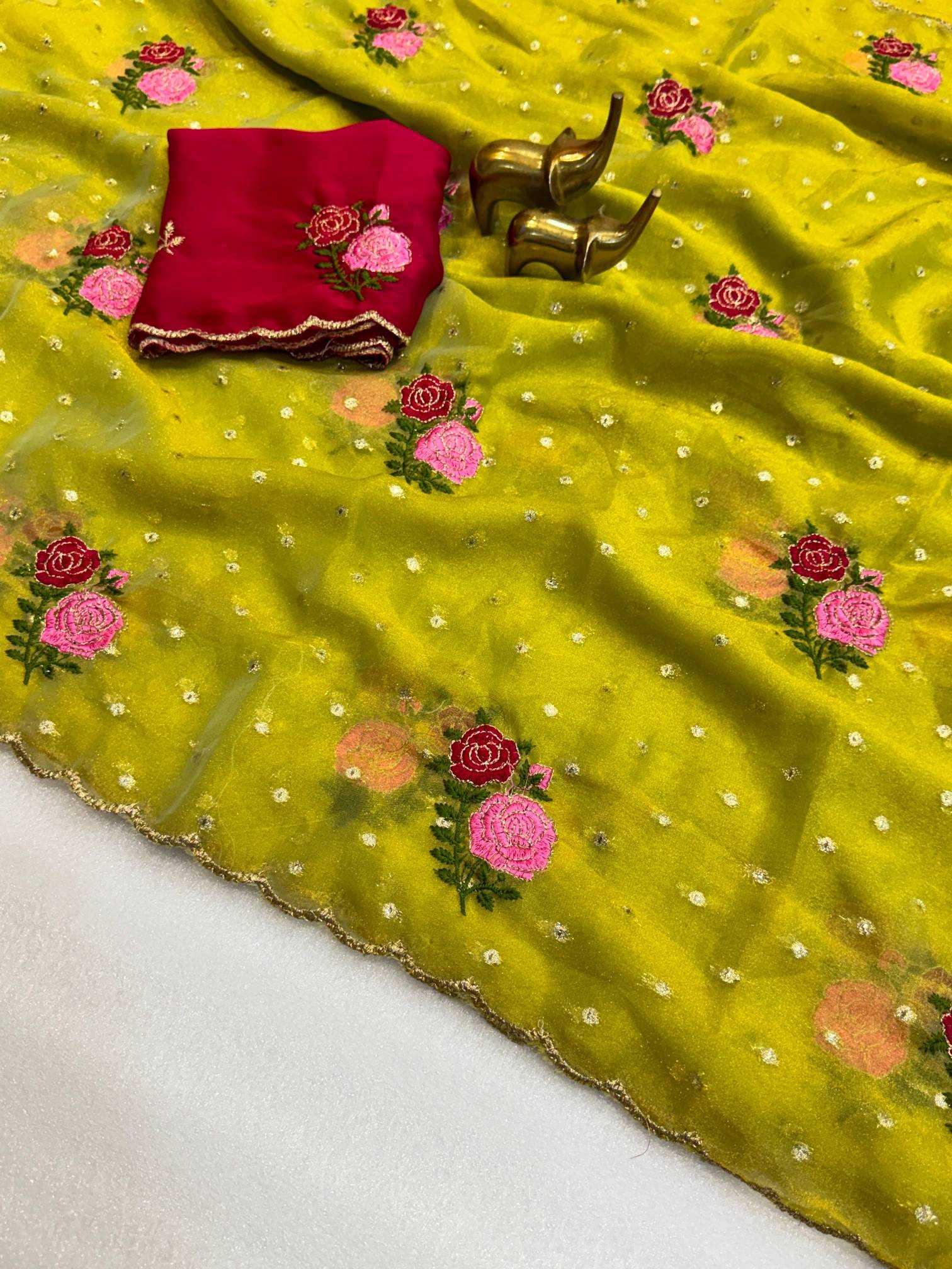 YNF Wholesale Organza Silk Designer Silk Sarees KESH187 Devansha | Surat Manufacturer