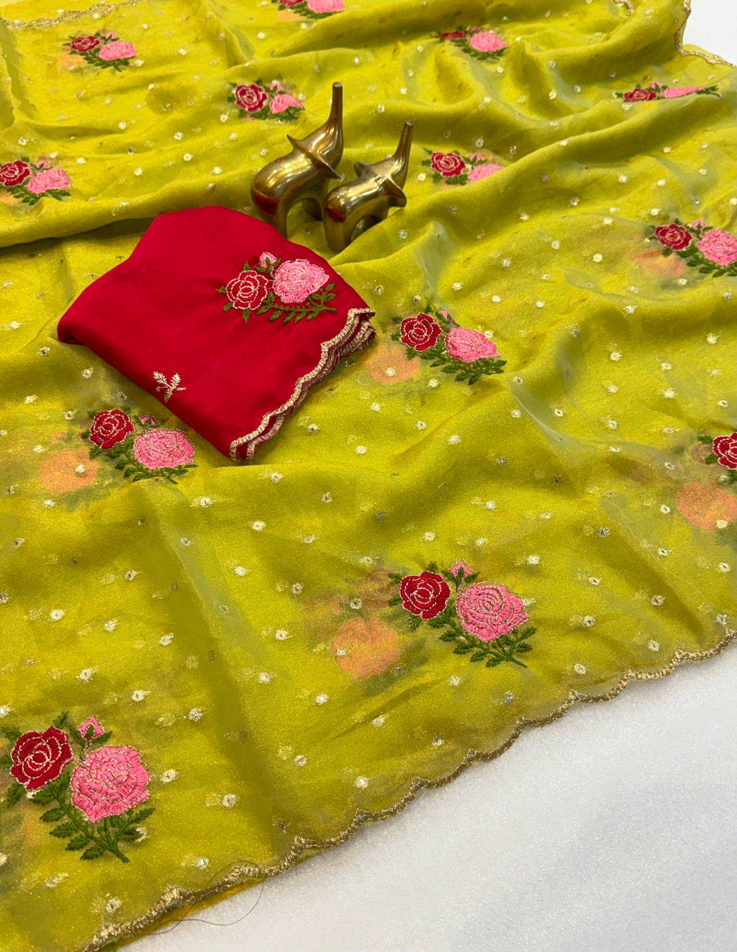 YNF Wholesale Organza Silk Designer Silk Sarees KESH187 Devansha | Surat Manufacturer