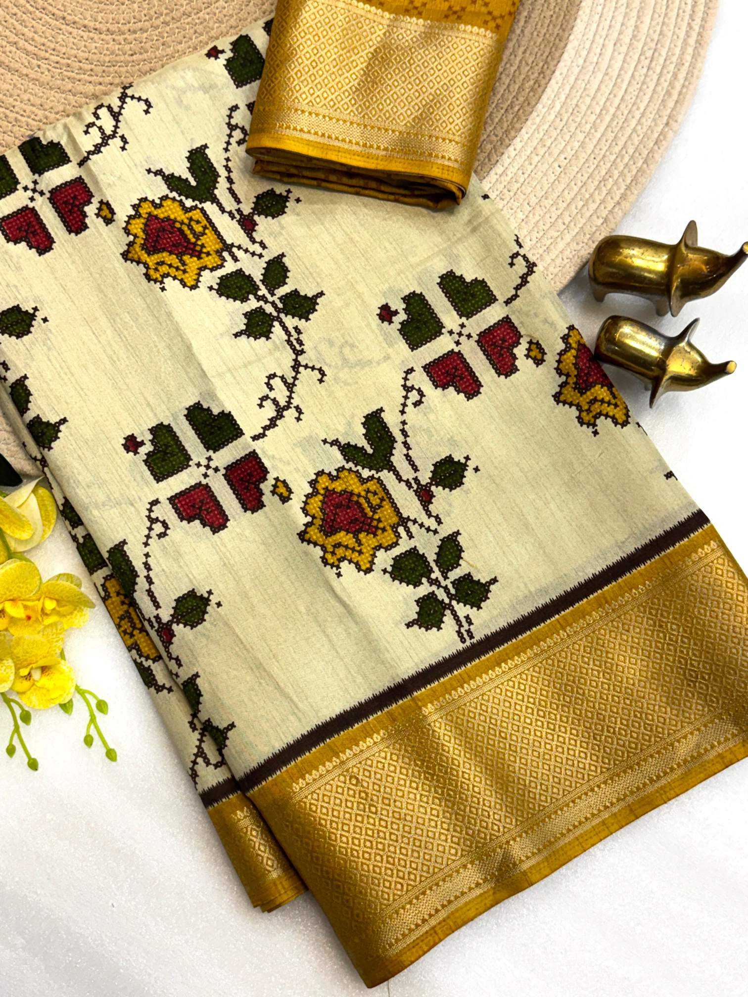 YNF Wholesale Dola Silk Dola Silk Sarees KESH187 Diwar | Surat Manufacturer