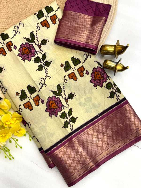 YNF Wholesale Dola Silk Printed Sarees KESH187 Diwar | Surat Manufacturer