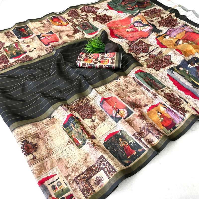 YNF Wholesale Dola Silk Printed Sarees KESH187 Dola | Surat Manufacturer