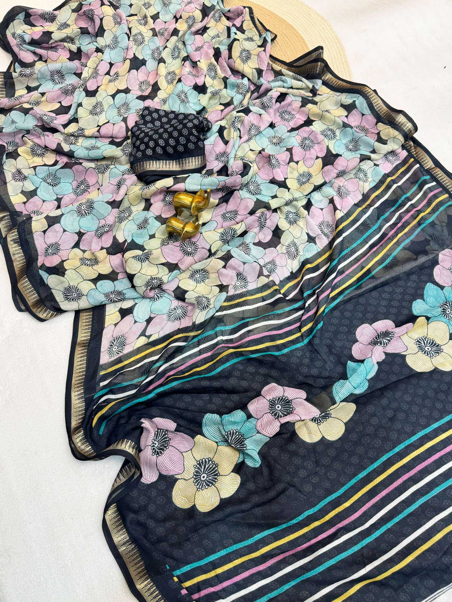 YNF Wholesale Dull Moss Designer Sarees  | Surat Manufacturer