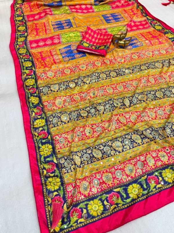 YNF Wholesale Chinon Designer Sarees  | Surat Manufacturer