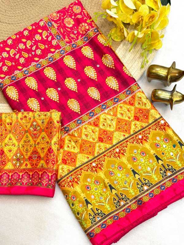 YNF Wholesale Chinon Designer Sarees  | Surat Manufacturer