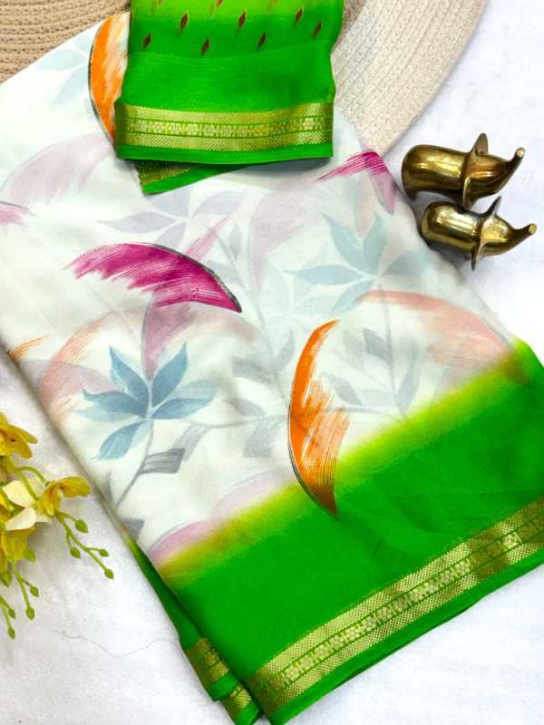 YNF Wholesale Georgette Printed Sarees  | Surat Manufacturer