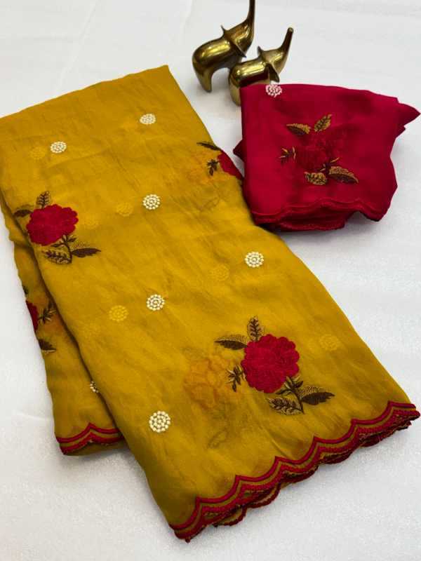YNF Wholesale Dull Moss Designer Sarees KESH187 GOLD | Surat Manufacturer