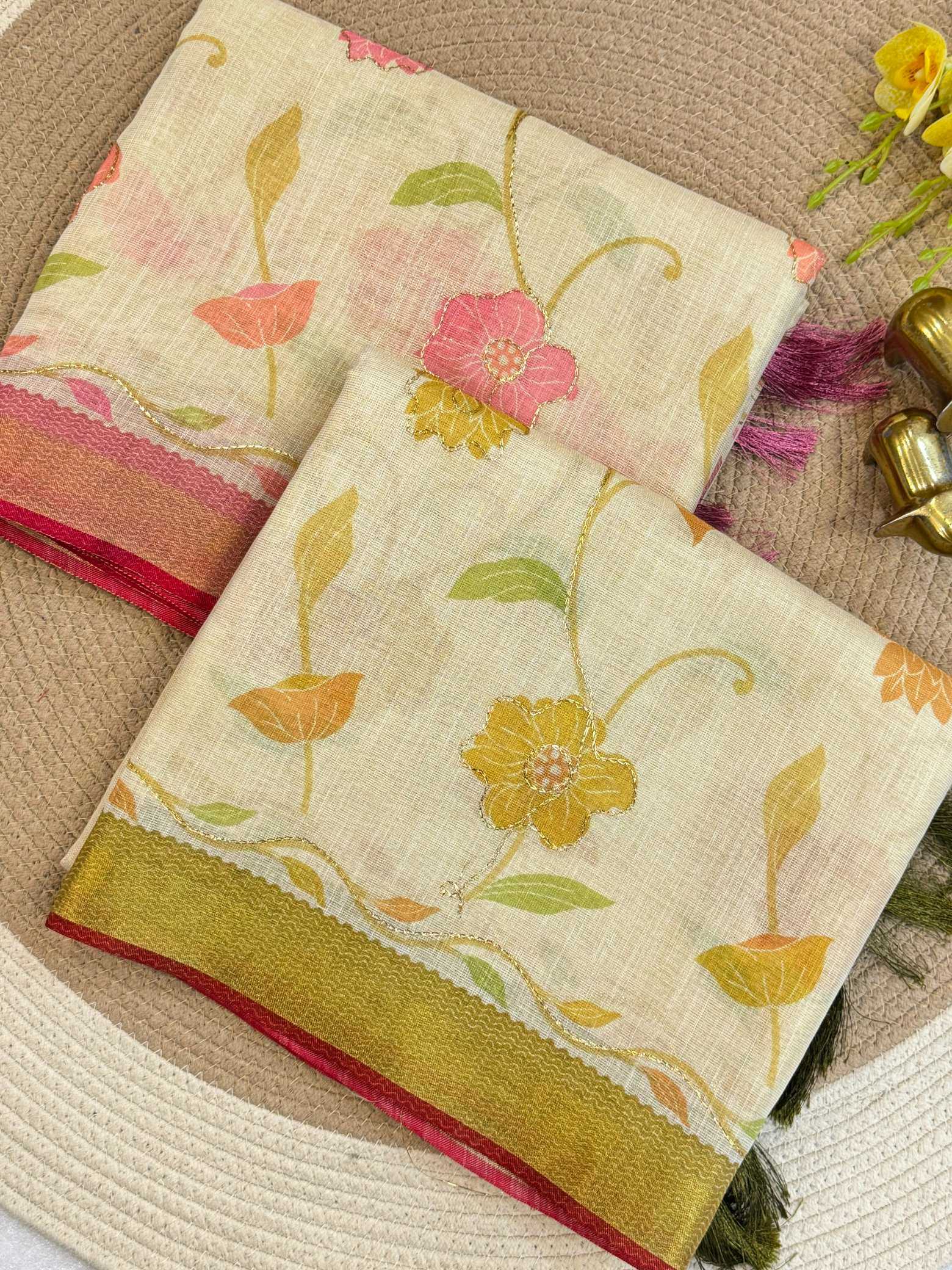 YNF Wholesale Linen Designer Sarees KESH187 Hetal | Surat Manufacturer
