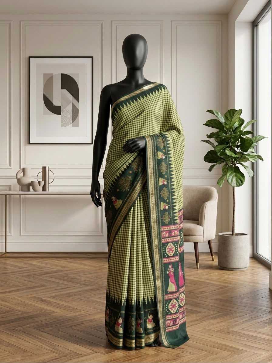 YNF Wholesale Heavy Silk Printed Silk Saree  | Surat Manufacturer