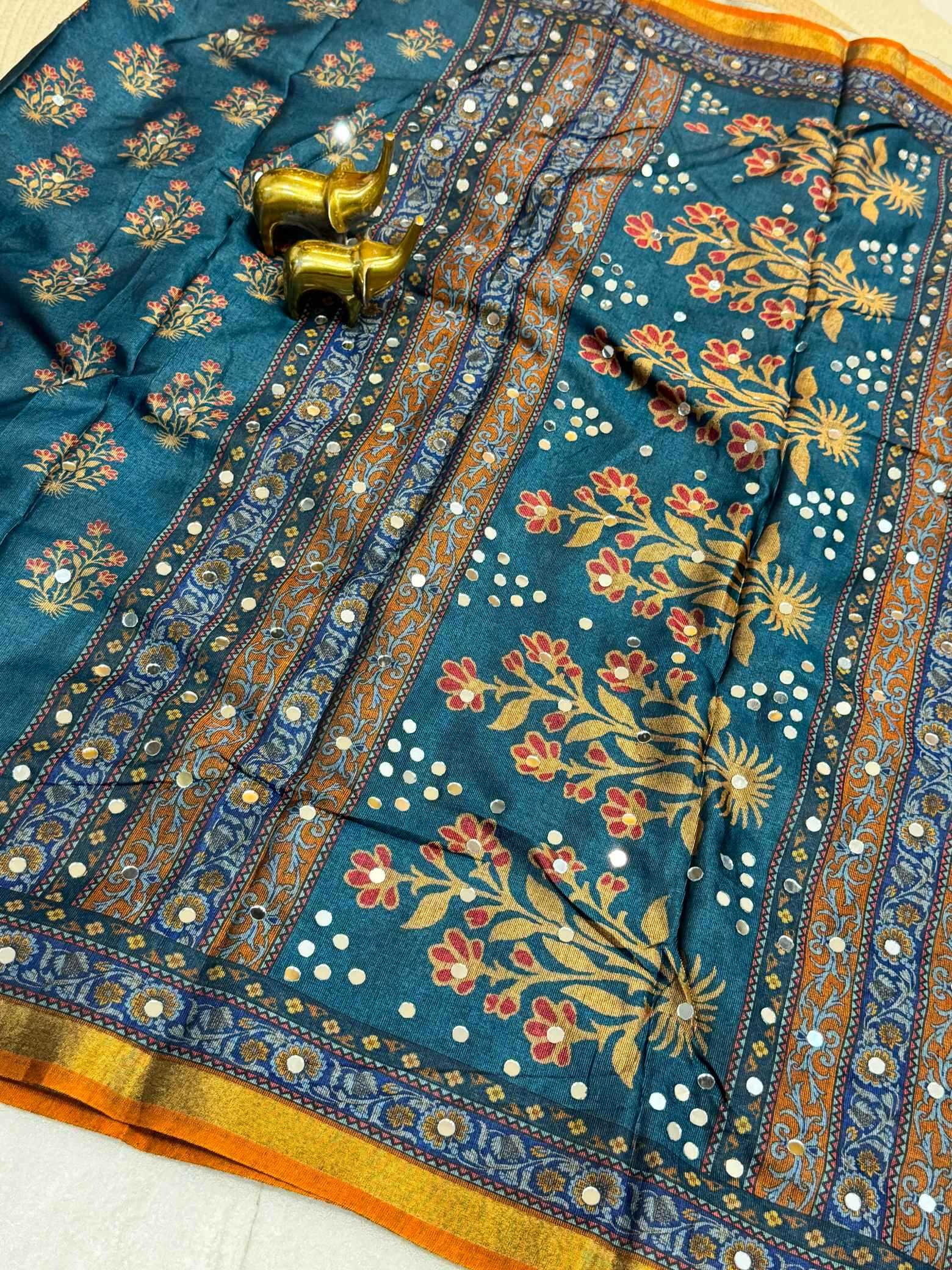 YNF Wholesale Silk Printed Silk Saree  | Surat Manufacturer