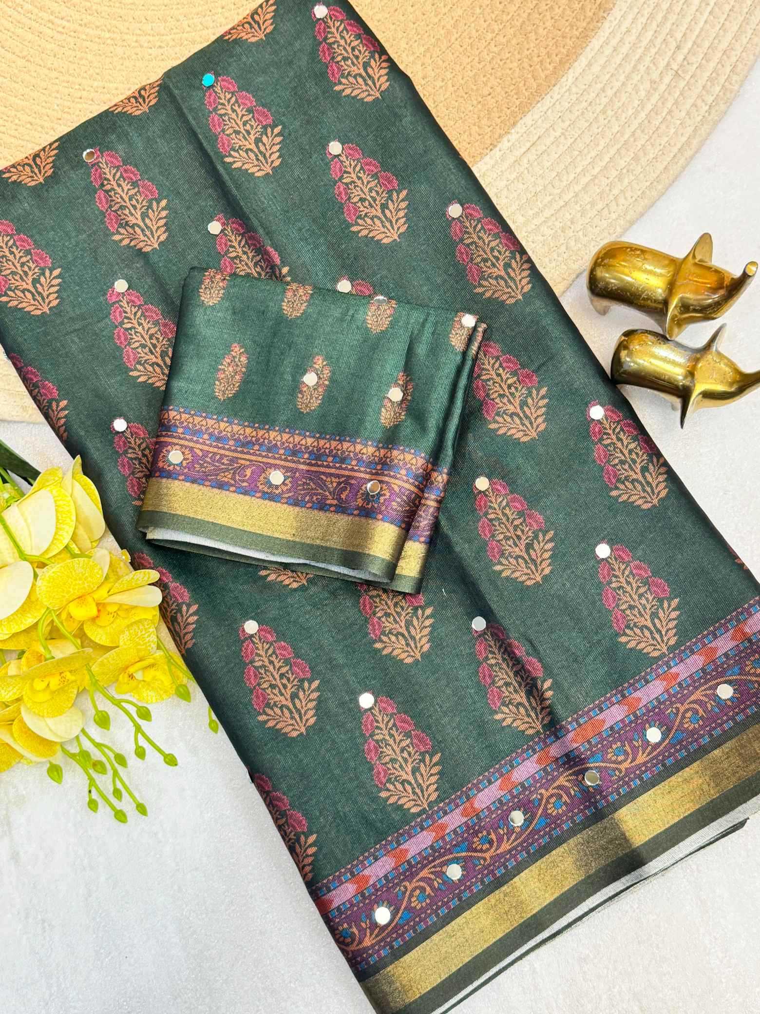 YNF Wholesale Silk Printed Silk Saree  | Surat Manufacturer