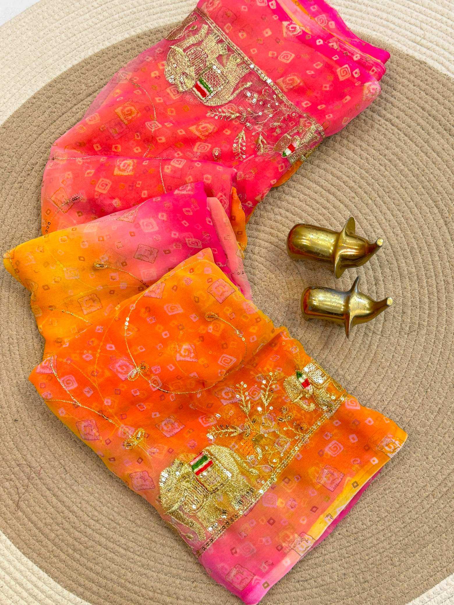 YNF Wholesale Georgette Printed Sarees KESH187 Jinal | Surat Manufacturer