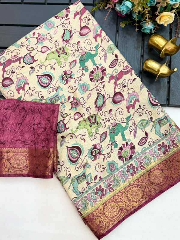 YNF Wholesale Jacquard Printed Sarees  | Surat Manufacturer