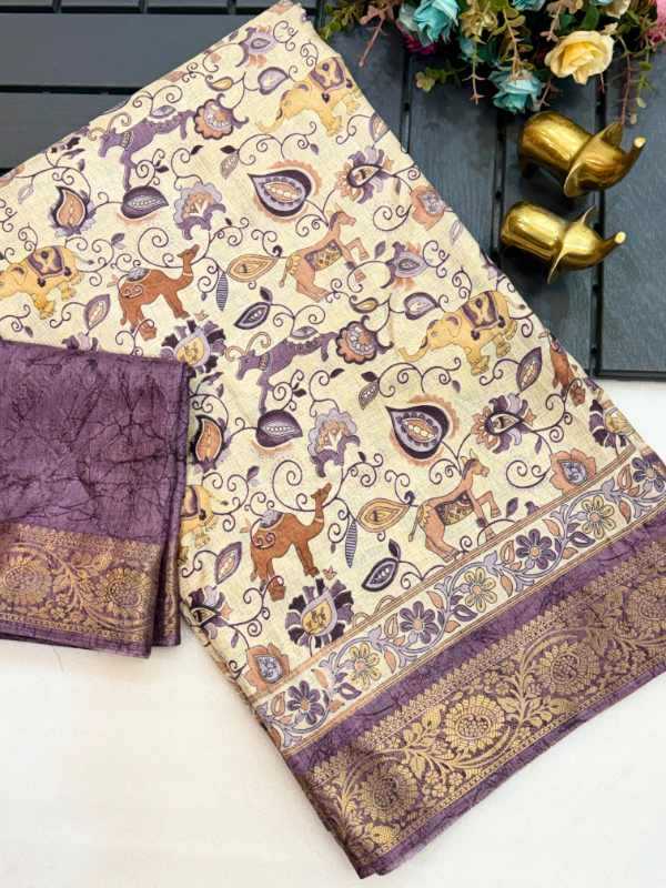 YNF Wholesale Jacquard Printed Sarees  | Surat Manufacturer