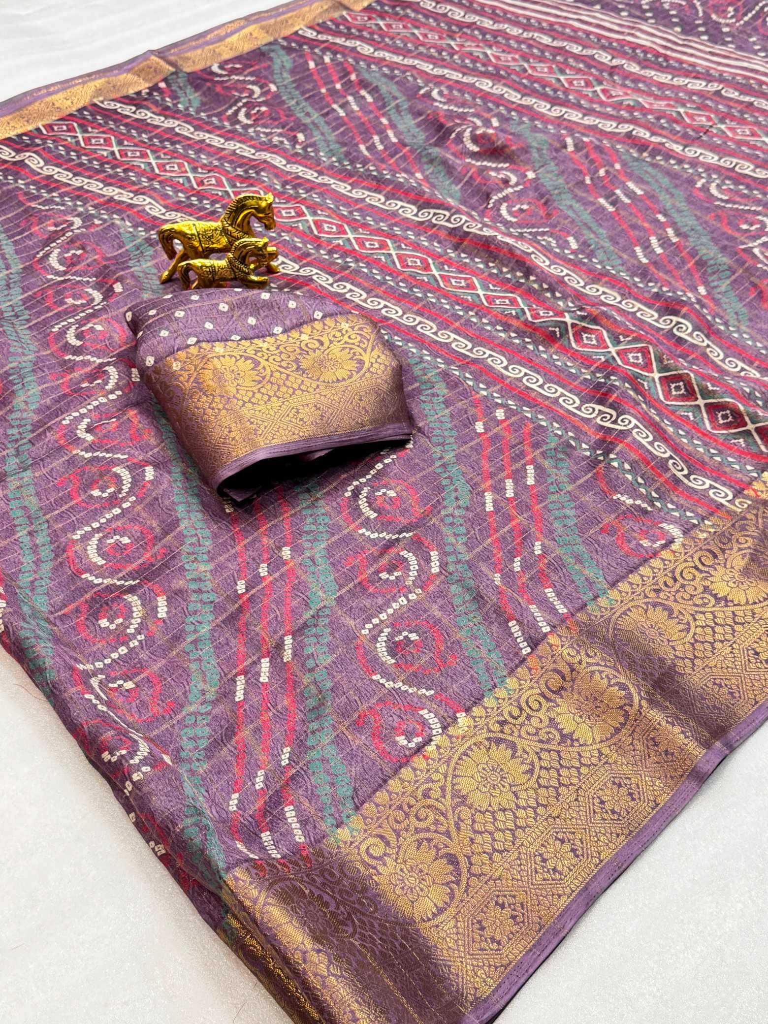 YNF Wholesale Jacquard Printed Sarees  | Surat Manufacturer