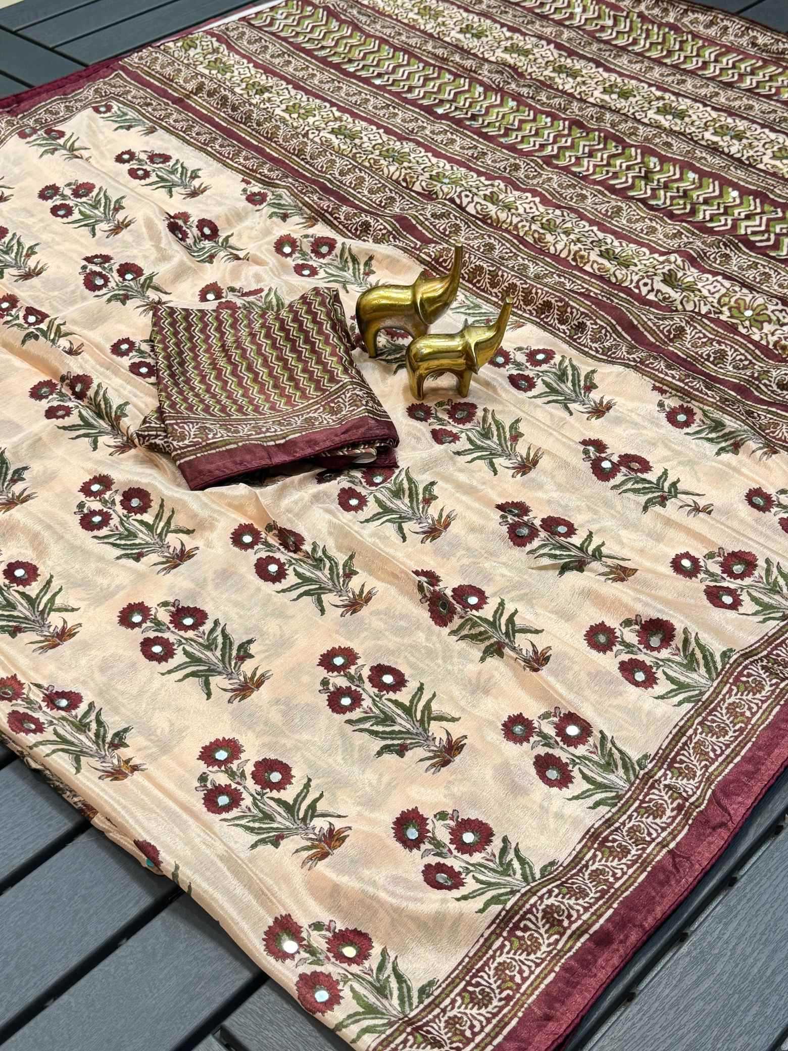 YNF Wholesale Chinon Designer Sarees  | Surat Manufacturer