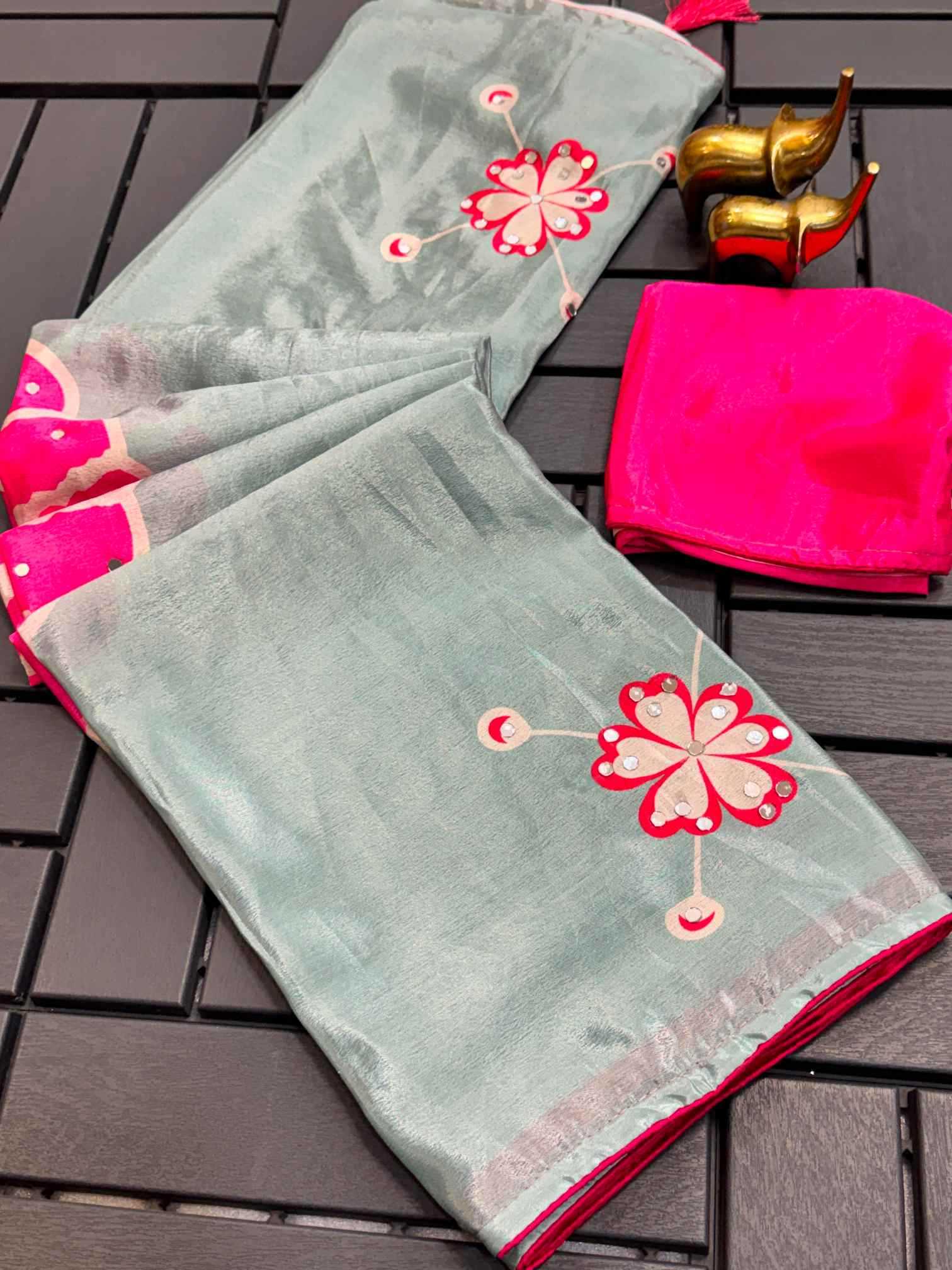 YNF Wholesale Chinon Designer Sarees  | Surat Manufacturer