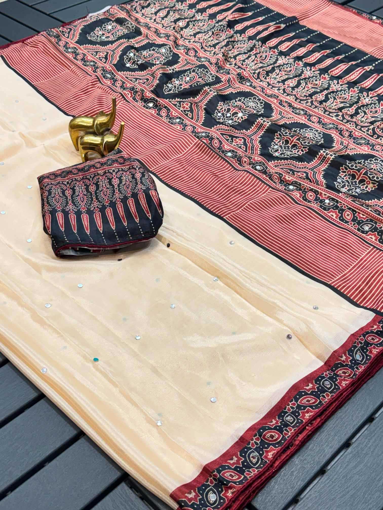 YNF Wholesale Chinon Designer Sarees  | Surat Manufacturer