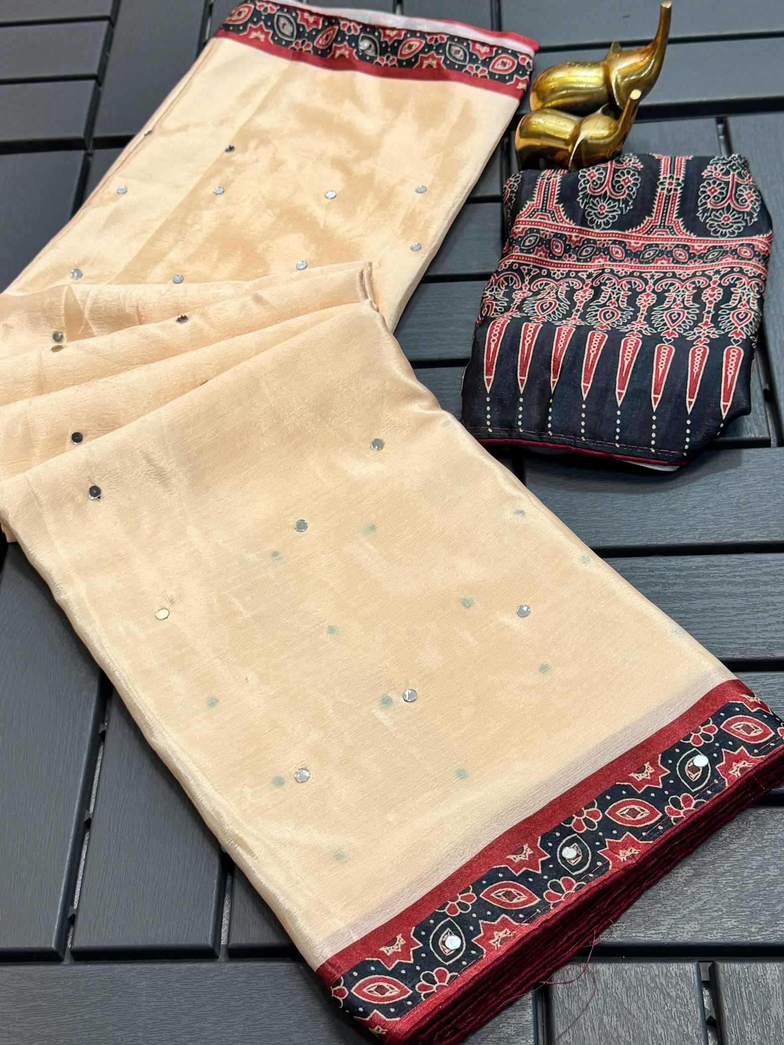 YNF Wholesale Chinon Designer Sarees  | Surat Manufacturer