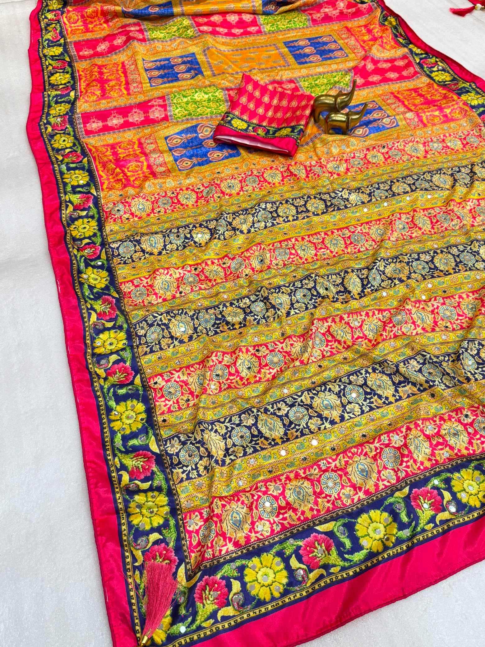 YNF Wholesale Chinon Designer Sarees  | Surat Manufacturer