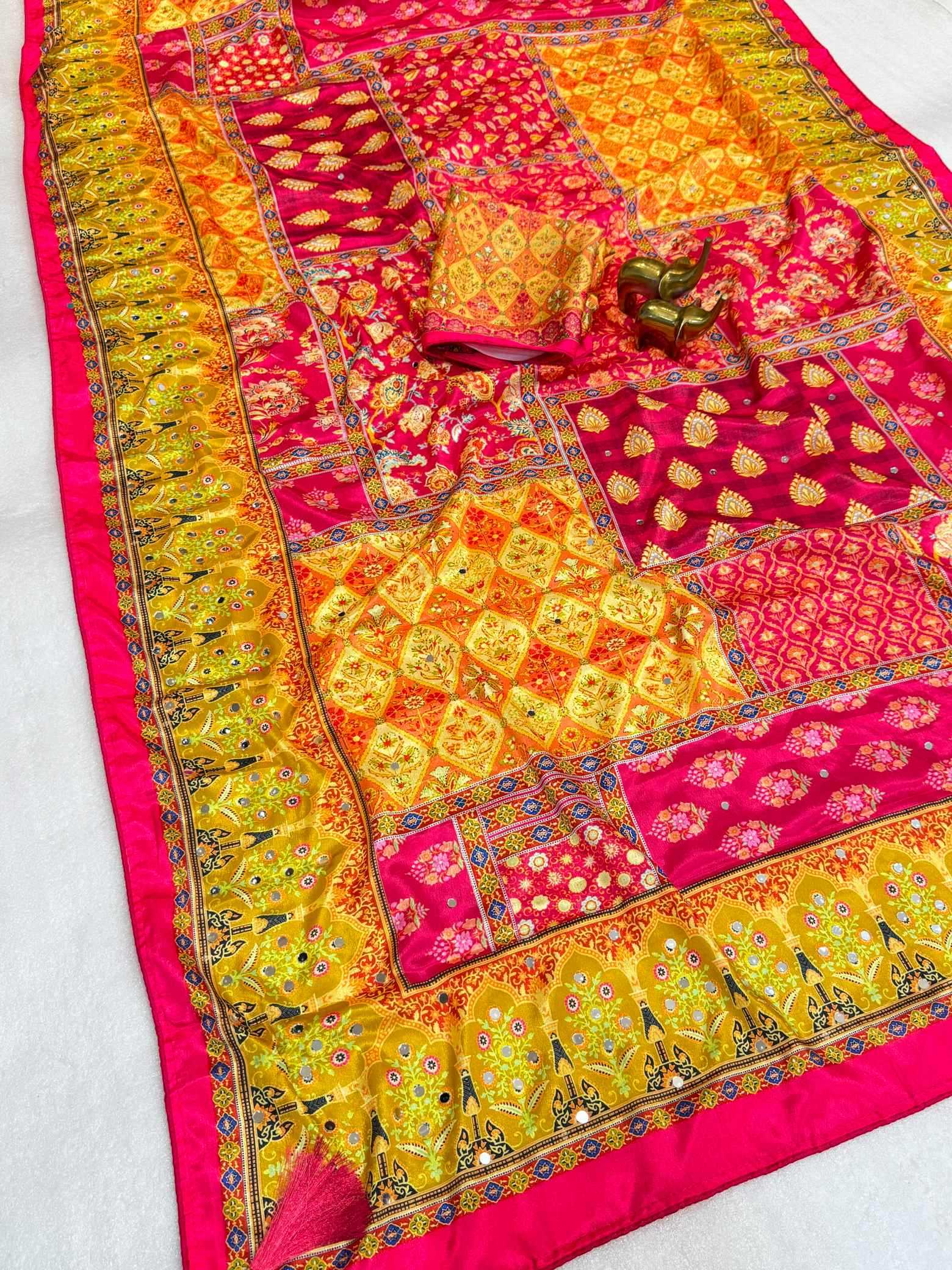 YNF Wholesale Chinon Designer Sarees  | Surat Manufacturer