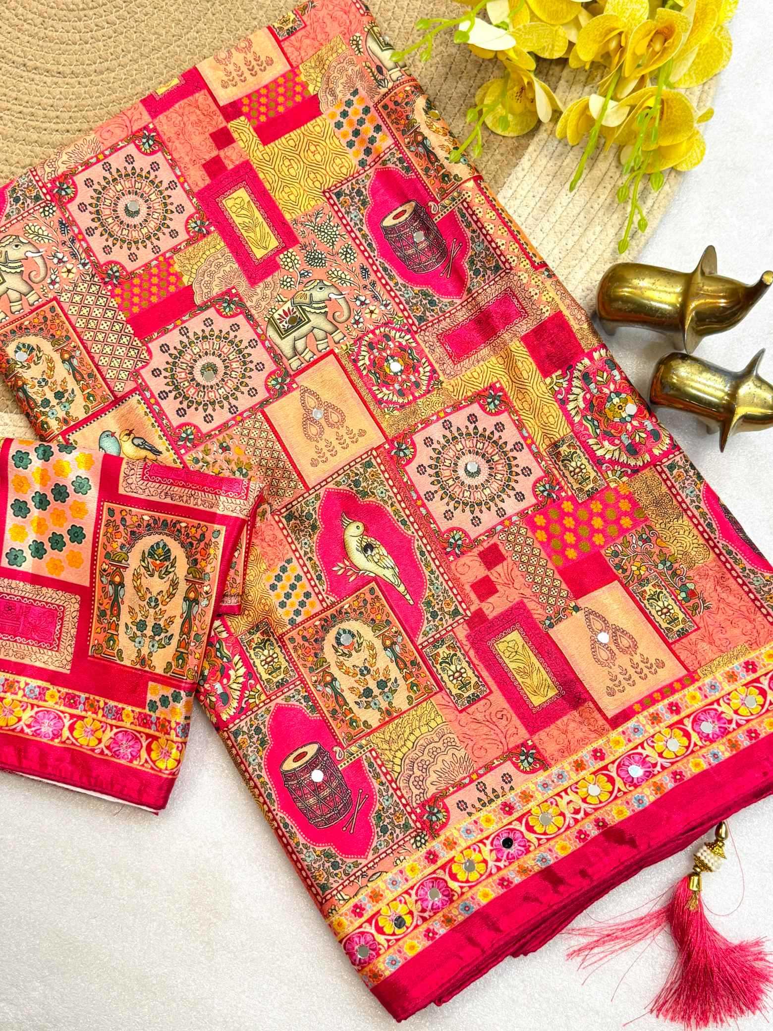 YNF Wholesale Chinon Designer Sarees  | Surat Manufacturer