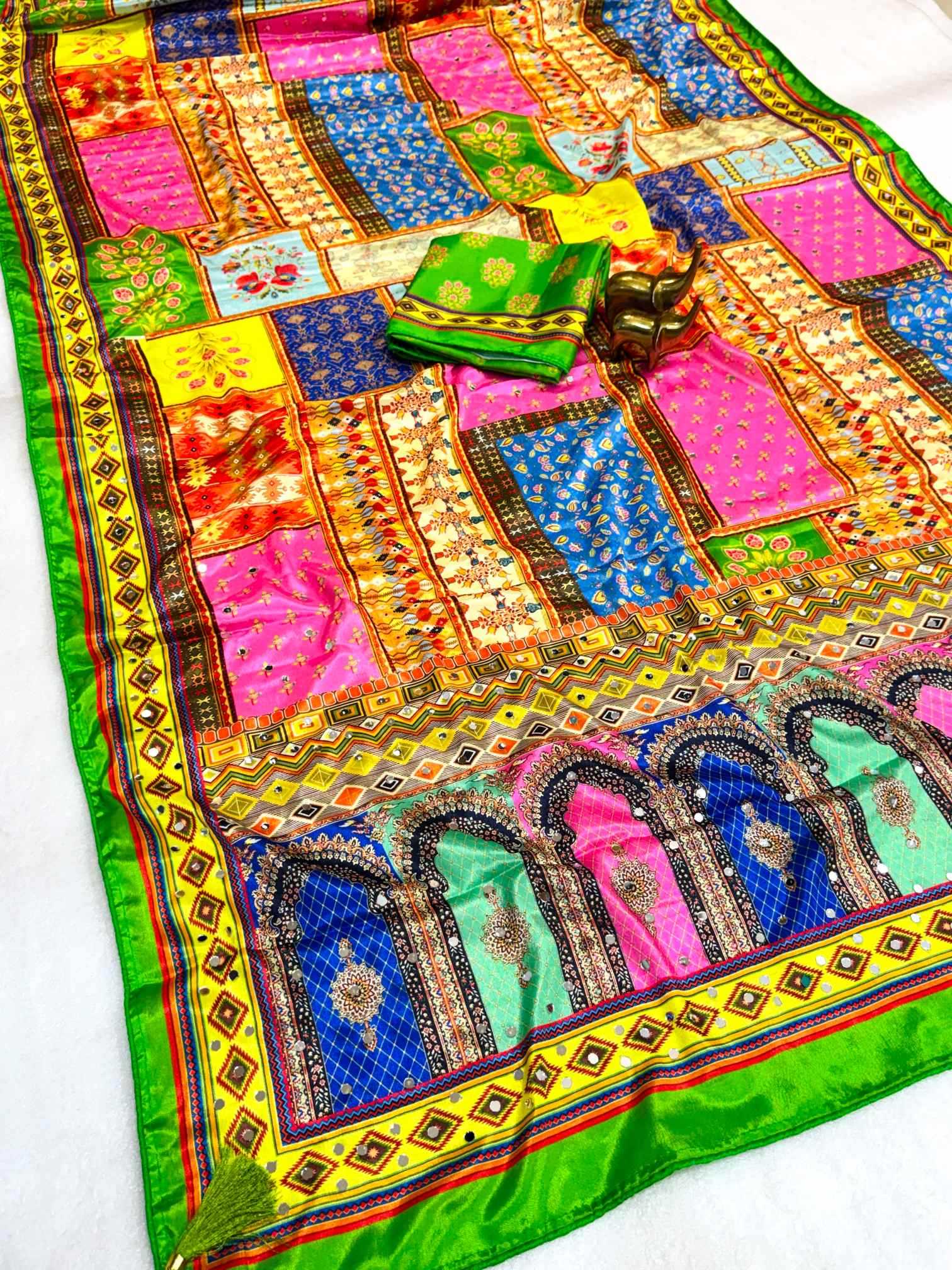 YNF Wholesale Chinon Designer Sarees  | Surat Manufacturer