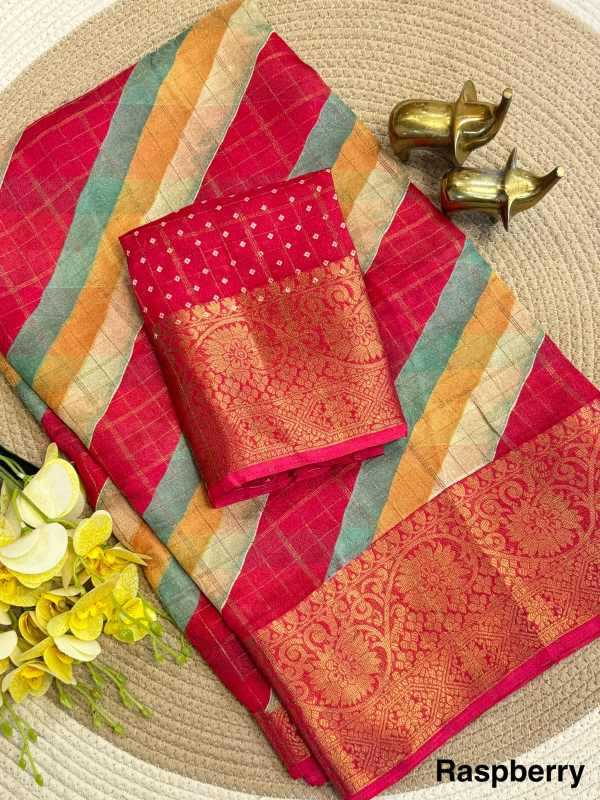 YNF Wholesale Jacquard Printed Sarees  | Surat Manufacturer