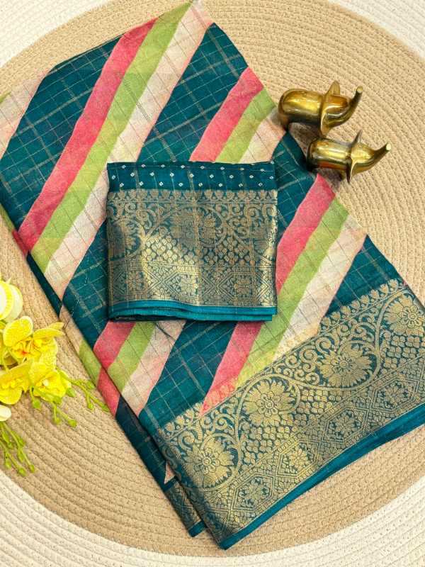 YNF Wholesale Jacquard Printed Sarees  | Surat Manufacturer